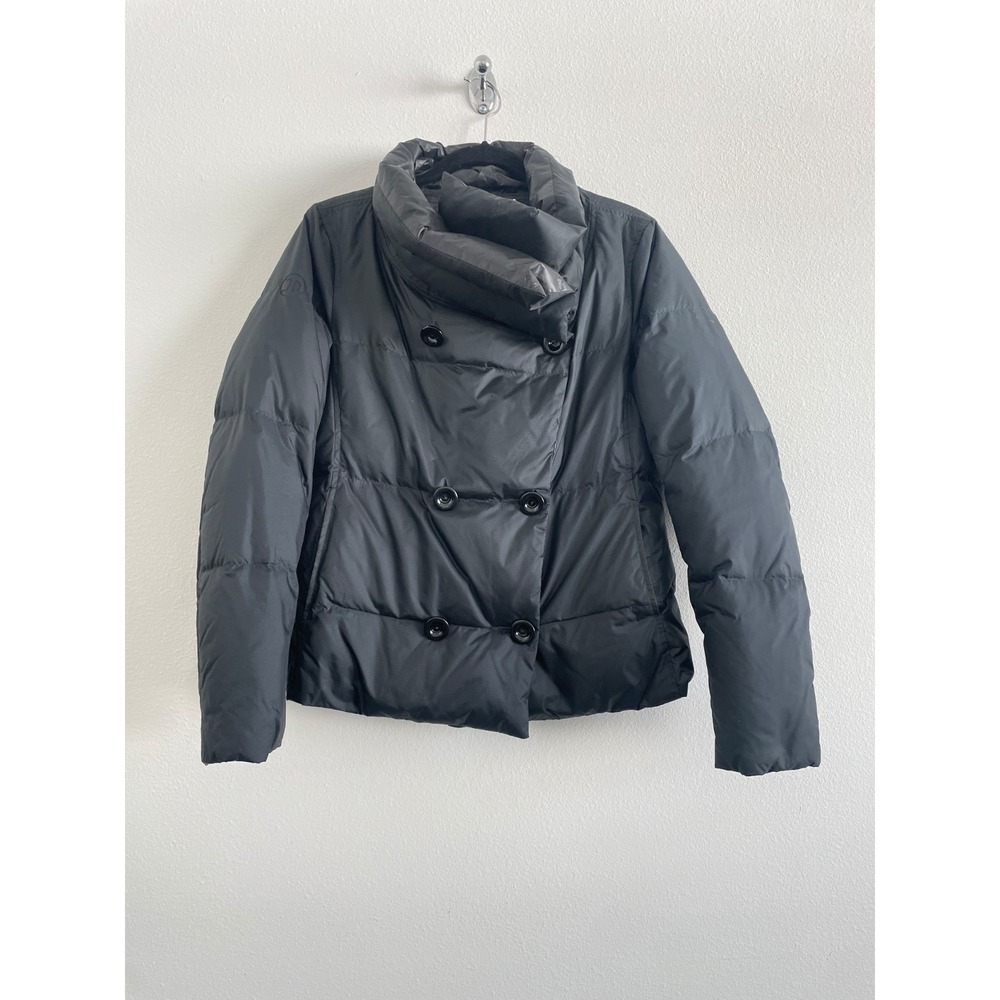 Diesel Down Puffer Quilted Jacket Blue Black Reversible Women S Double Breasted